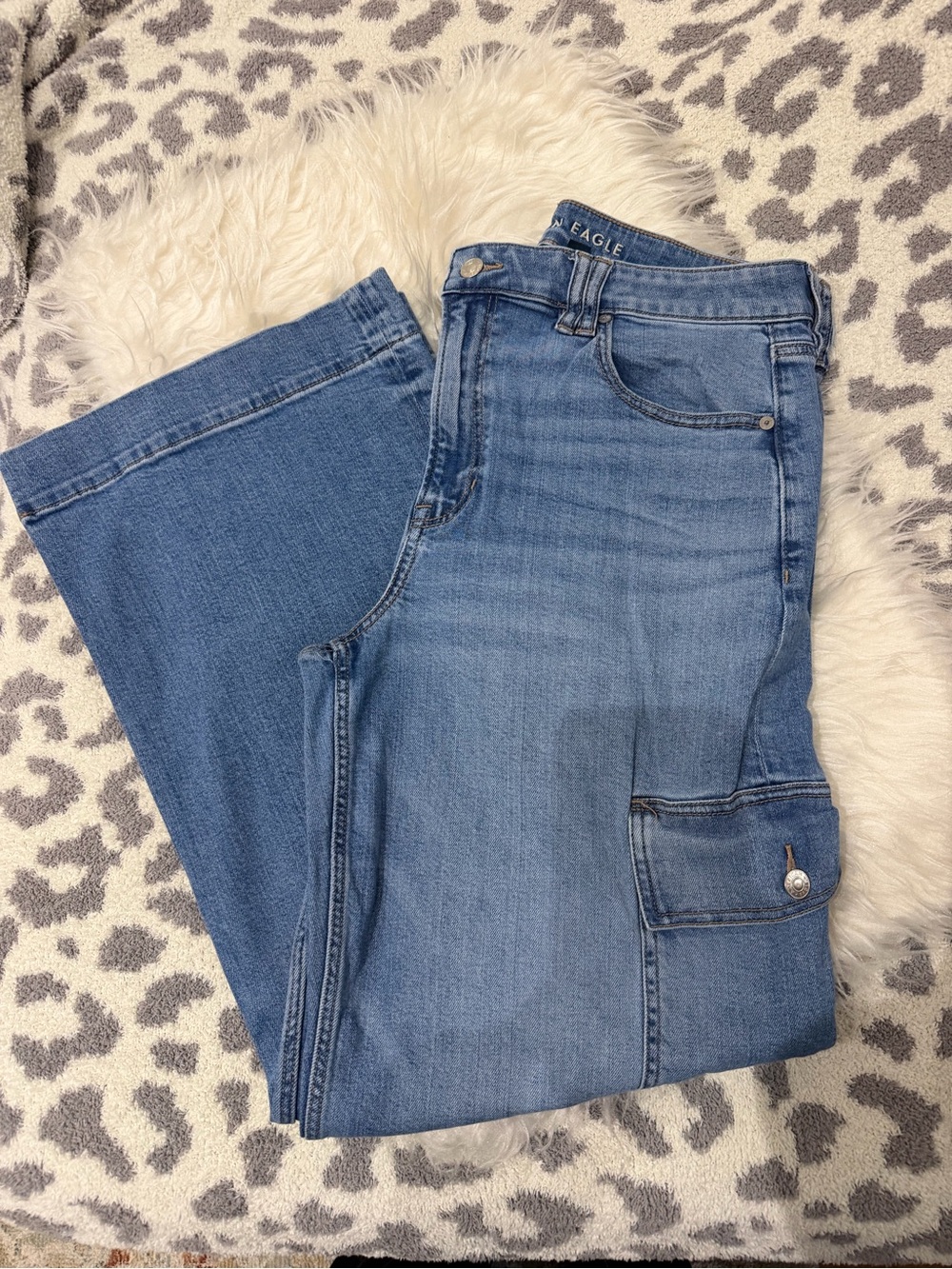 American Eagle Outfitters Super High-Rise Baggy Wide Leg Jeans